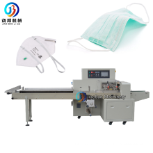Fully Automatic High Speed Pillow Flow Pack Surgical Medical Disposable 3ply kf94 n95 Face Mask Packing Machine